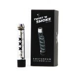 Twist 'n Smoke Twisted Glass Blunt Silver Amsterdam Special Edition