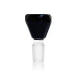 Diamond Shaped Black Glass Bong Bowl 18mm