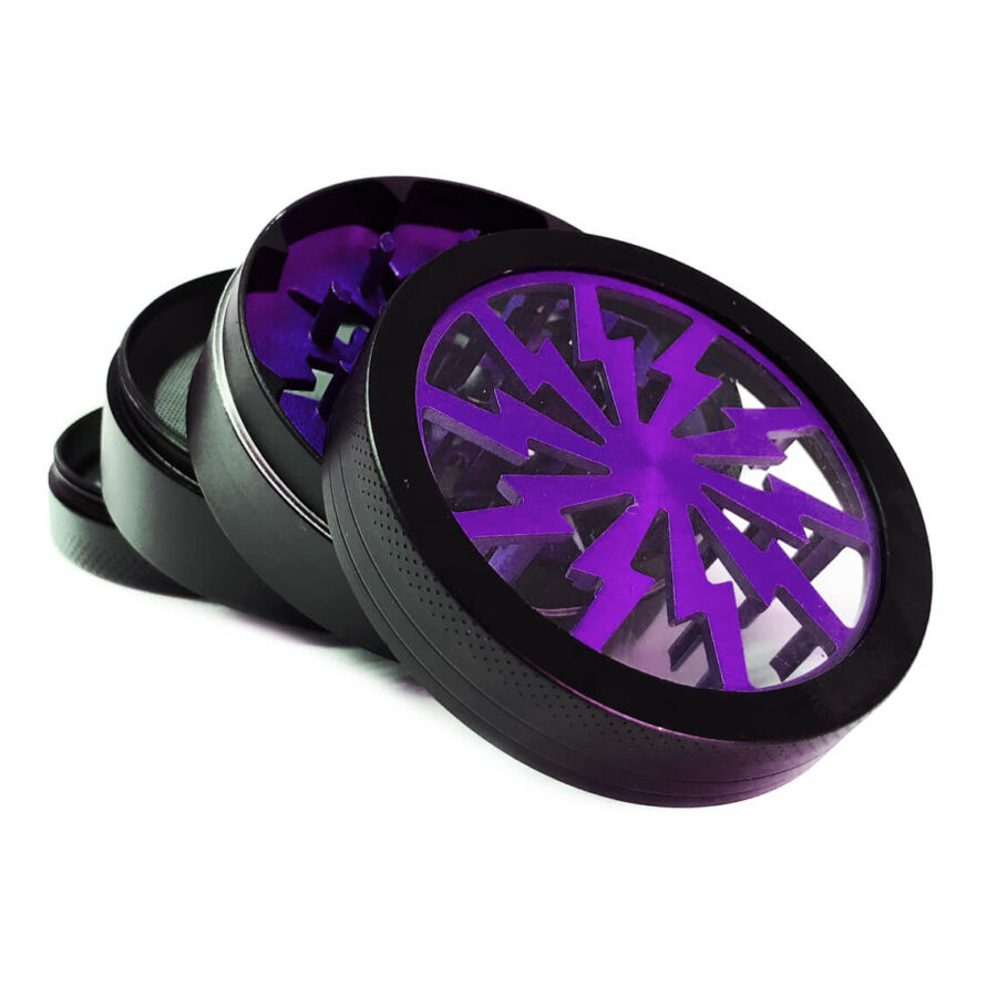 Storm Purple Metal Grinder 4 Parts - 50mm (6pcs/display)