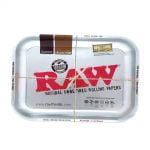 RAW - Silver Metallic Medium Rolling Tray