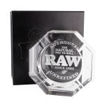 RAW Lead Free Crystal Glass Ashtray + Giftbox