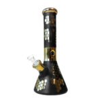 Black Bee Hexagon Triple Thick Glass Bong 32cm