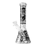 Glow in the Dark Black Gorilla Triple Thick Glass Bong 25cm