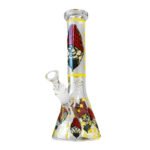 Glow in the Dark Yellow Gorilla Triple Thick Glass Bong 25cm