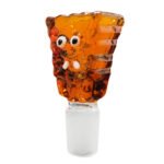 Sponge Amber Glass Bong Bowl 18mm