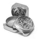 Krush Kube 3.0 Steel Grey Aluminium Grinder 3 Parts - 55mm