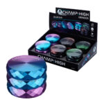 Champ High Duo-Color Metal Grinder 4 Parts - 53mm (6pcs/display)