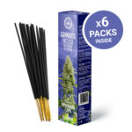 Cannabis Incense Sticks – Blueberry and Dry Cannabis Leaves Scented (6packs/display)