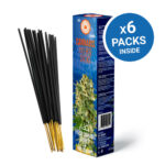 Cannabis Incense Sticks – Nag Champa and Fresh Cannabis Leaves Scented (6packs/display)