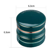 Champ High Porcelain Grinder Green 4 Parts - 63mm