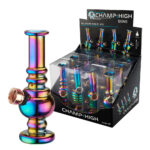 Champ High Mini Glass Rainbow Bong 12.5 cm (12pcs/display)