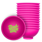 Best Buds Silicone Mixing Bowl 7cm Pink with Green Logo (12pcs/bag)