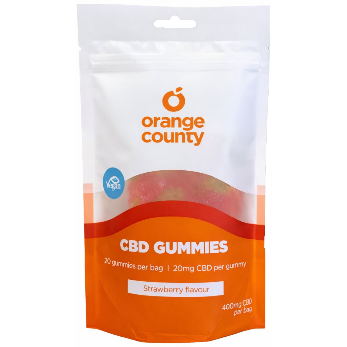 Orange County CBD Small Tube Gummies Strawberries 400mg CBD 125g Orange County CBD Small Tube Gummies Strawberries 400mg CBD 125g