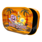 Best Buds Tin Box Rolling Tray with Storage Sunset Sherbet