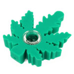 Weed Leaf Green Silicone Pipe 9x10cm