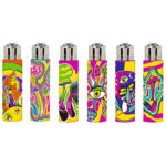 Clipper Silicone Lighters Pop Cover Mush World (30pcs/display)