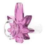 Pink Hemp Leaf Bong Glass Bowl 18mm