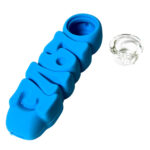 Love Silicone Pipe Blue 12cm