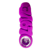 wholesale love silicone pipe purple 2