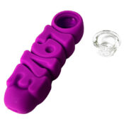 Love Silicone Pipe Purple 12cm