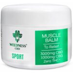 Weedness Muscle Relief Balm 3000mg CBD 1000mg CBG 50ml