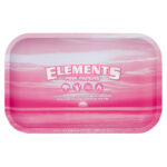 Elements Pink Medium Metal Rolling Tray