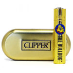 Clipper The Bulldog Gold Metal Lighters + Giftbox (12pcs/display)