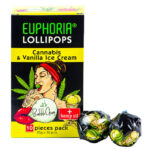 Euphoria Cannabis Lollipops Vanilla Ice Cream (12packs/masterbox)