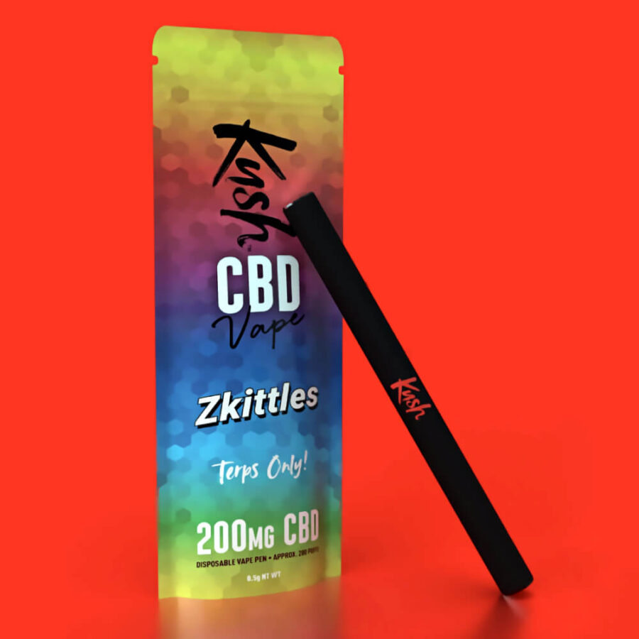 Kush CBD Vape Zkittles 200mg CBD Disposable Pen (10pcs/display)