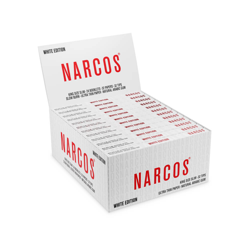 narcos_white_edition_king_size_slim_rolling_papers_tips narcos white edition king size slim rolling papers tips