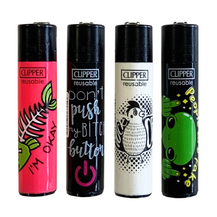 Clipper Lighters Rude AF (24pcs/display)