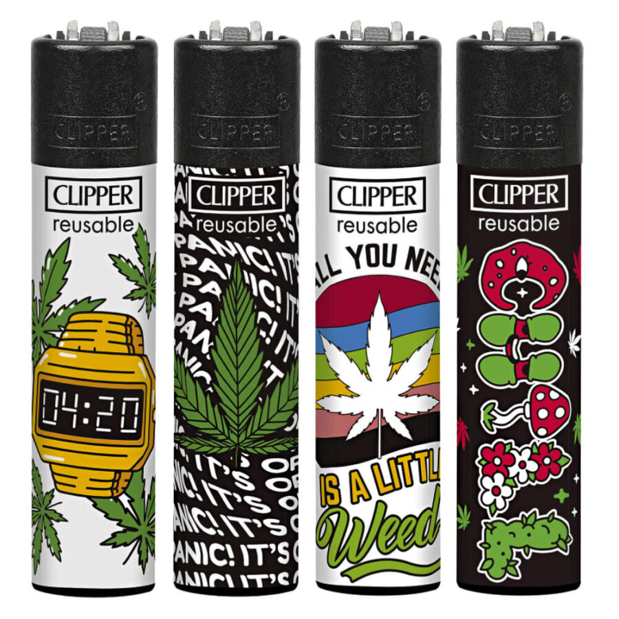 Clipper Lighters Weed Time (24pcs/display)