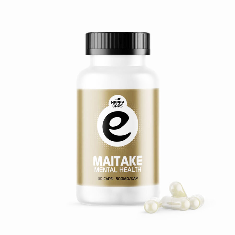 Happy Caps Maitake Mushroom Superfood 500mg (30 capsules)