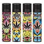 Clipper Jet Flame Lighters Elegant Garden (24pcs/display)