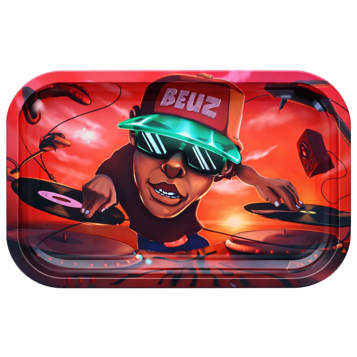 Beuz Rolling Tray DJ Beuz Medium 27.5 x 17.5 cm Beuz Rolling Tray DJ Beuz Medium 27.5 x 17.5 cm