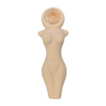 Pale Nude Figure Silicone Pipe 12cm