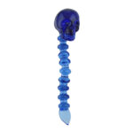 Blue skull glass dabber