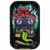 RAW Black Monster Rolling Tray Medium 17.5 x 27.5cm