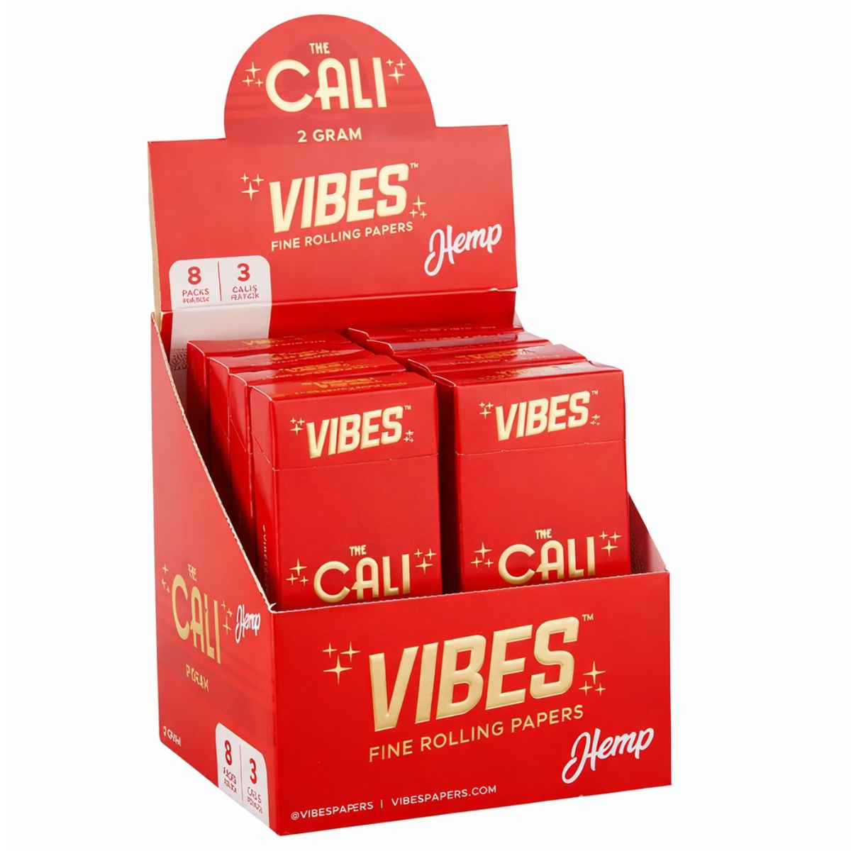 VIBES The Cali Cones Hemp 2g 3-Pack (8pcsdisplay) VIBES The Cali Cones Hemp 2g 3 Pack 8pcsdisplay