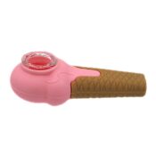 Wholesale Scary Ice Cream Silicone Pipe 3 1