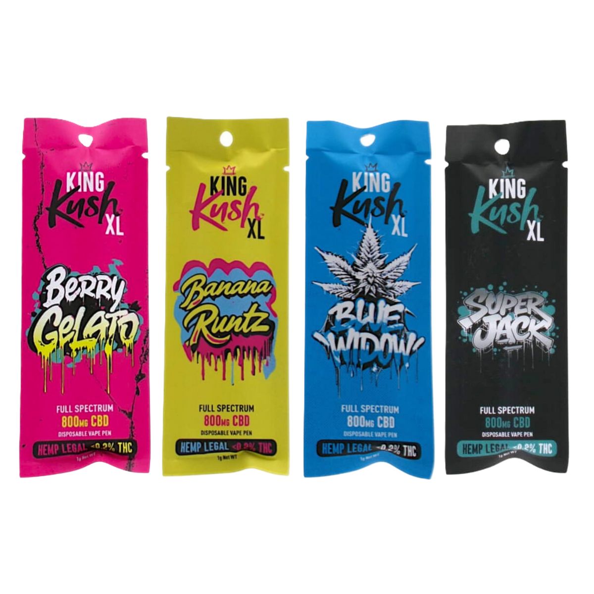 King Kush XL 800mg CBD Disposable Vape Pen 1ml (10pcsdisplay) King Kush XL 800mg CBD Disposable Vape Pen 1ml 10pcsdisplay