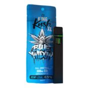 King Kush XL 800mg CBD Disposable Vape Pen 1ml (10pcs/display) 4 King Kush XL Blue Widow 800mg CBD Disposable Vape Pen 10pcsdisplay Wholesale 1 1