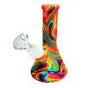 Rainbow Bee Hexagon Triple Thick Glass Bong 32cm