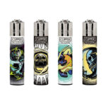 Clipper Lighters Classic Astro Skulls (24pcs/display)