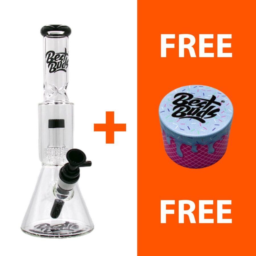 Best Buds Glass Double Chamber Matrix Perc Bong 31.5cm