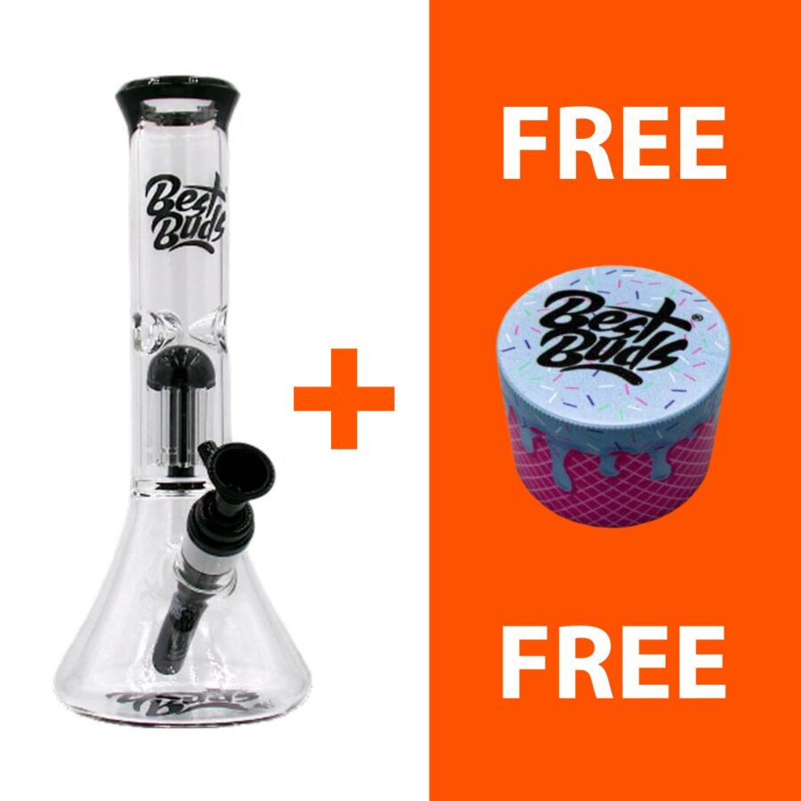 Best Buds Glass Tree Perc Ice Bong 28cm