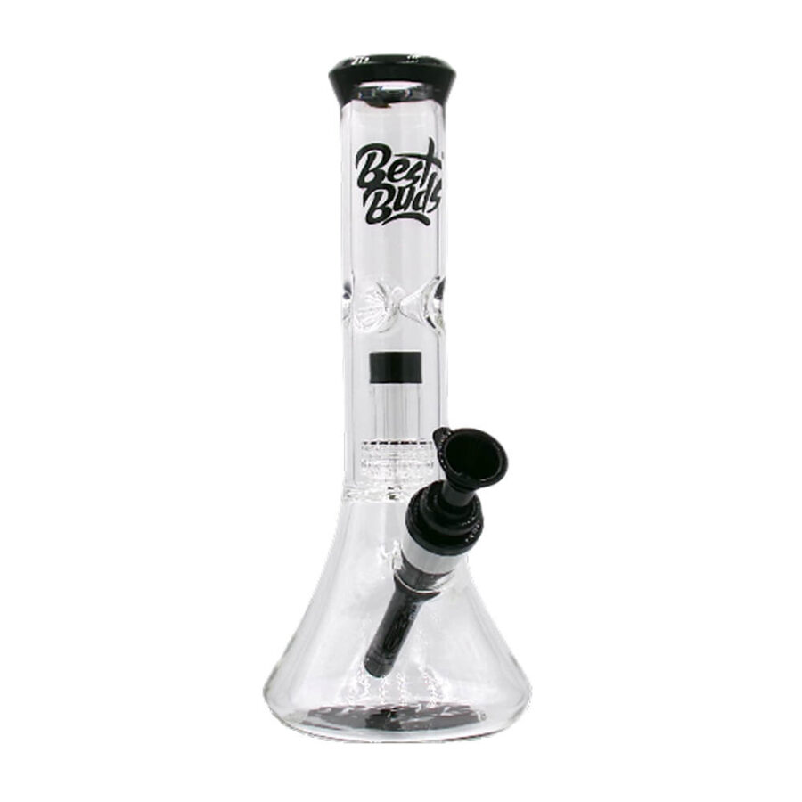 Best Buds Transparent Glass Bong Beaker Ice Perc 28cm-Wholesale-8
