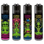 Clipper Lighters Classic Trippy Alien
