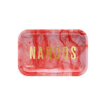 Narcos Metal Rolling Tray Pink Narcos Metal Rolling Tray Pink Small - Wholesale