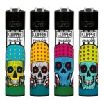 Clipper Lighters Classic Mushroom Skulls